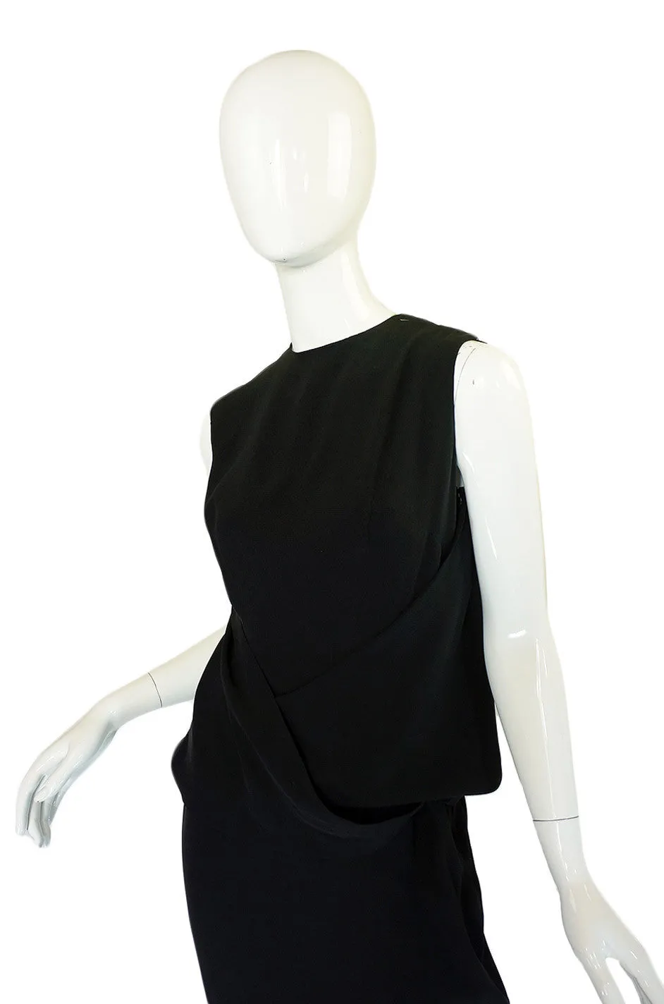 1950s Avant Garde Draped Silk Dress