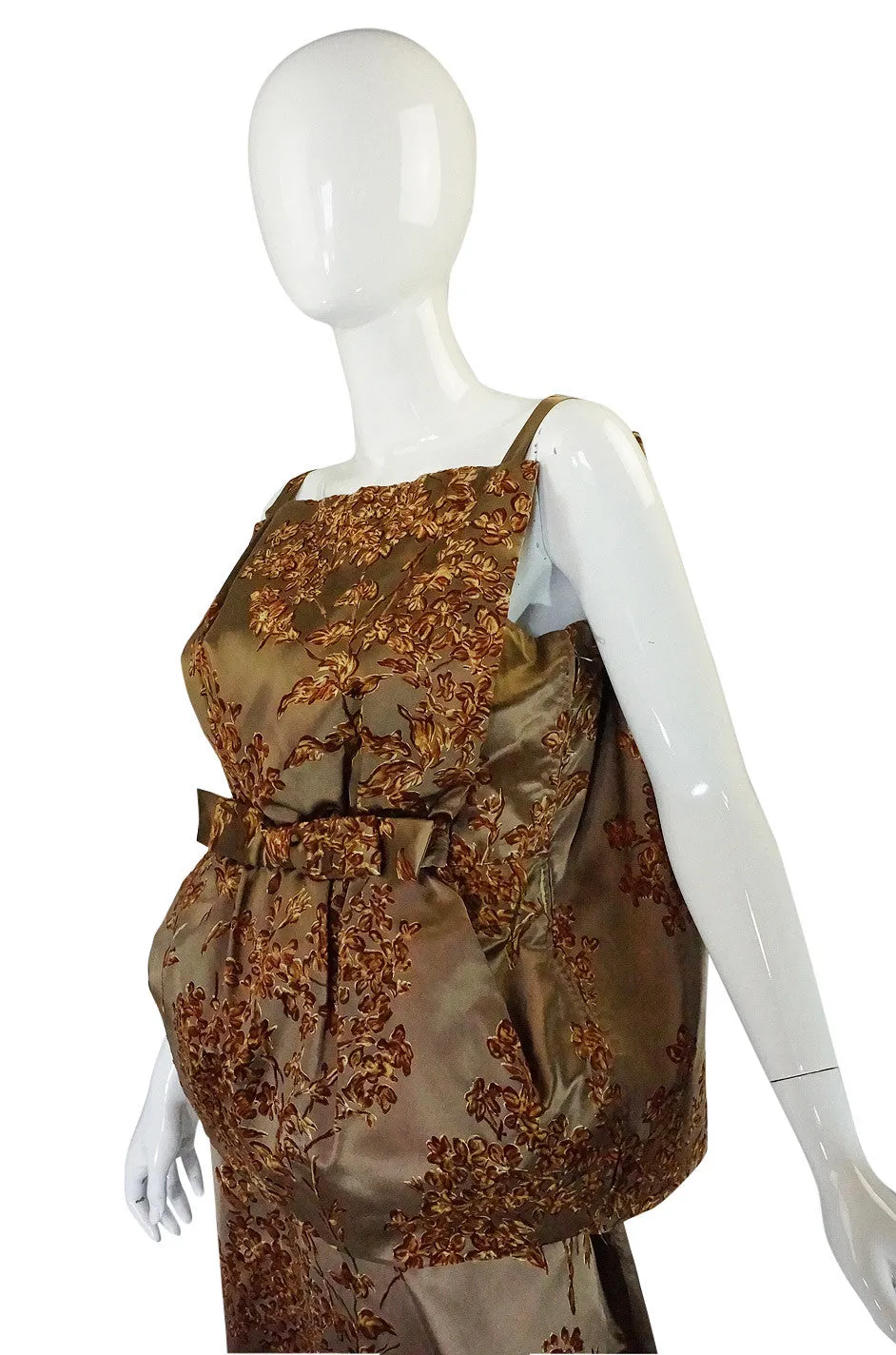 1950s Couture Italian Silk Sack Dress