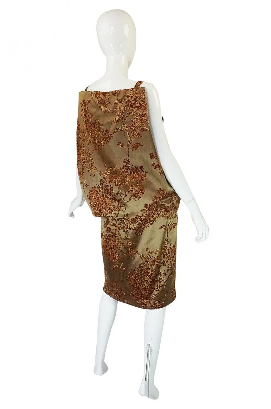 1950s Couture Italian Silk Sack Dress