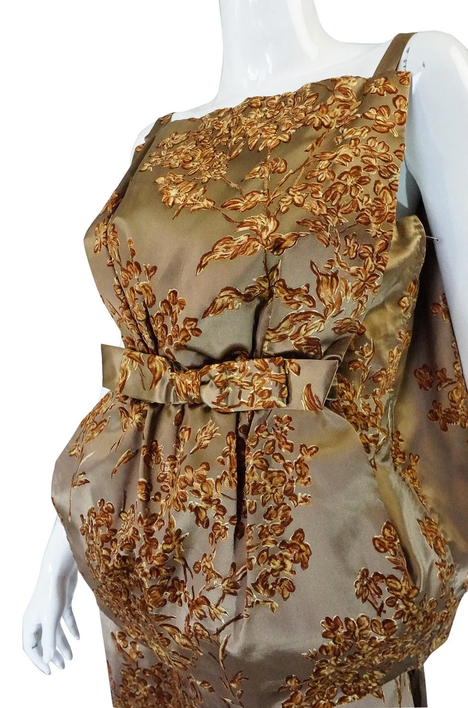 1950s Couture Italian Silk Sack Dress