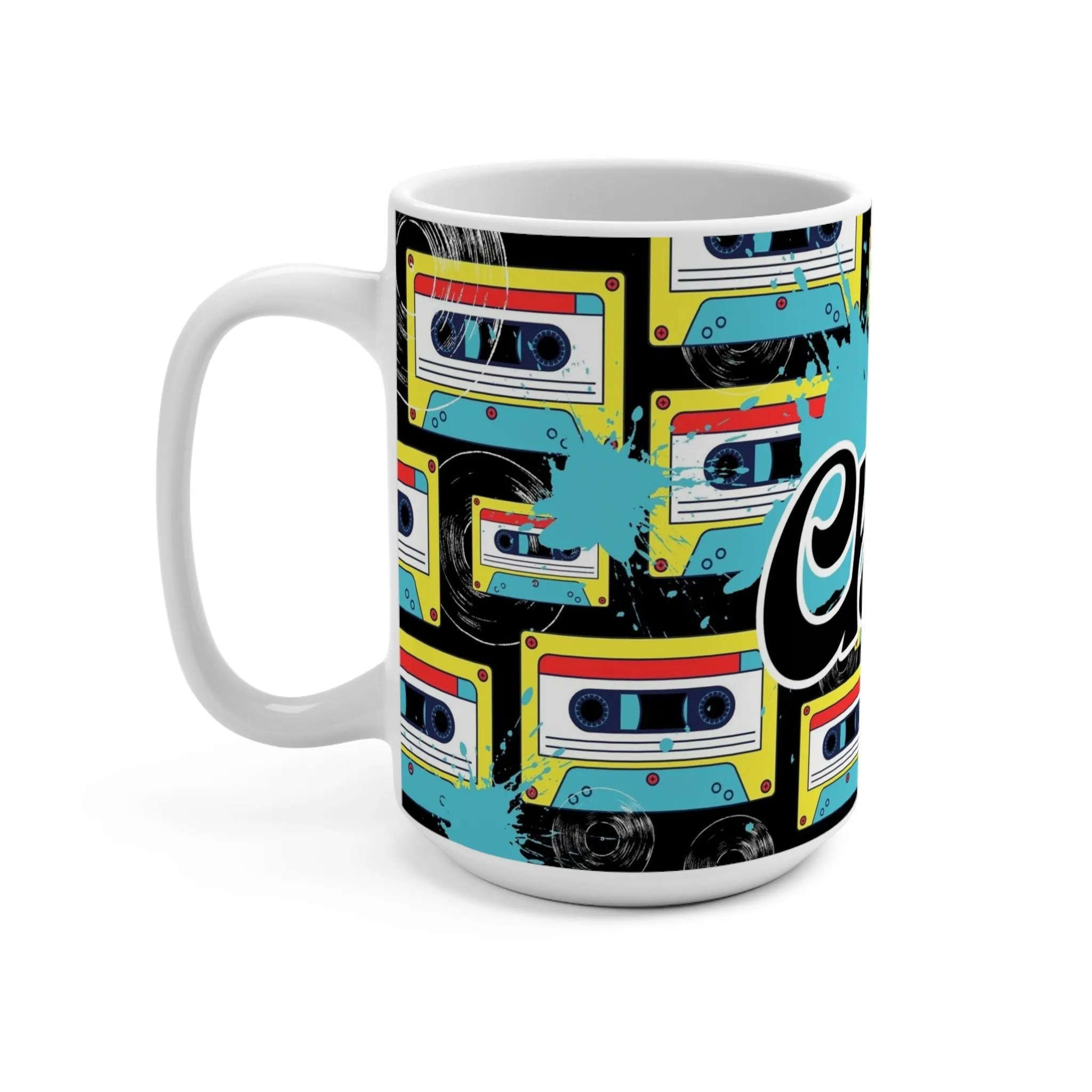 '80s Retro Coffee Mug 15oz Ceramic