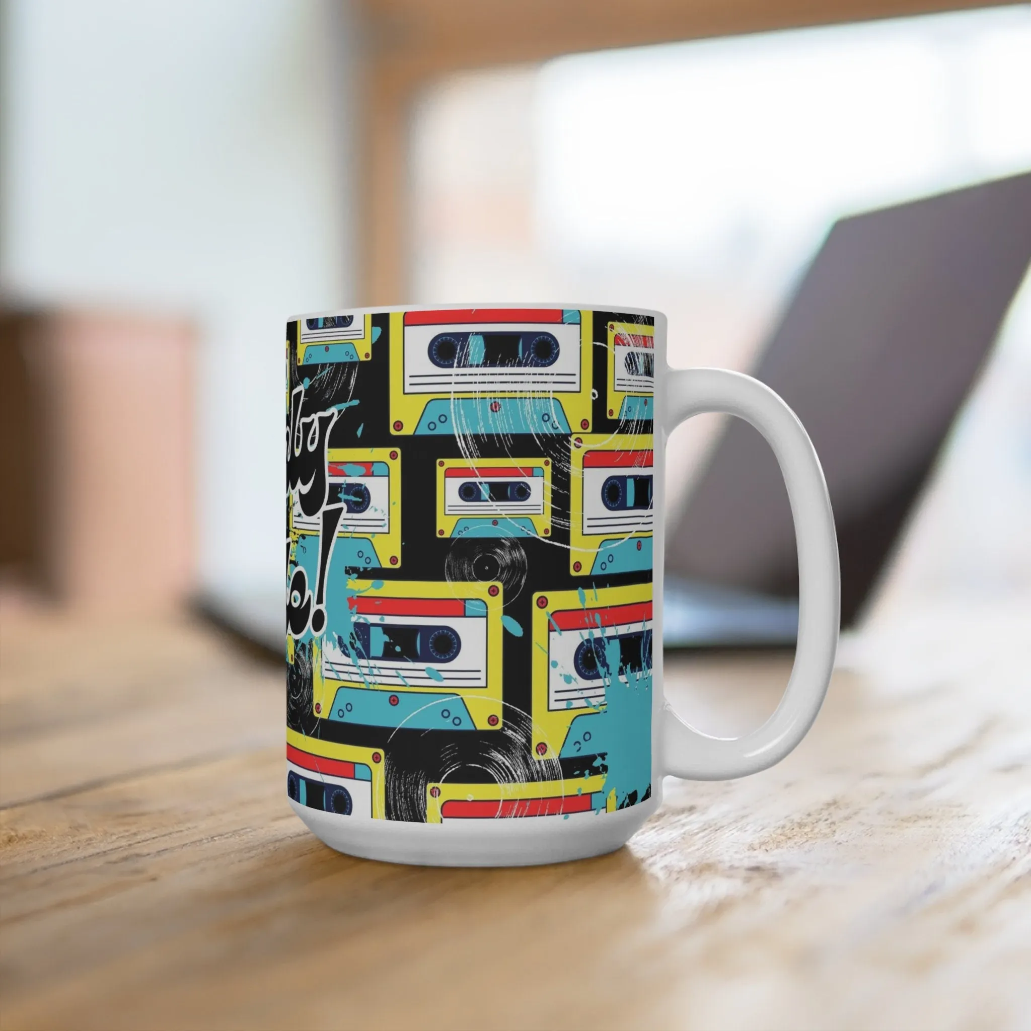 '80s Retro Coffee Mug - 15oz Ceramic