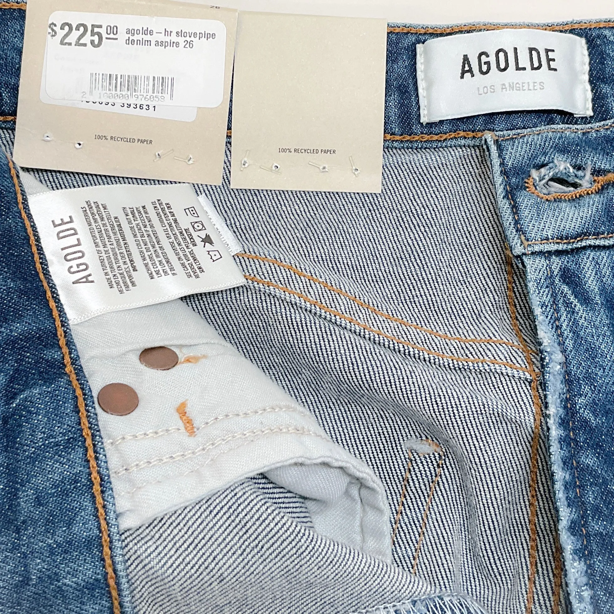 AGOLDE Aspire High Rise Stovepipe Jeans