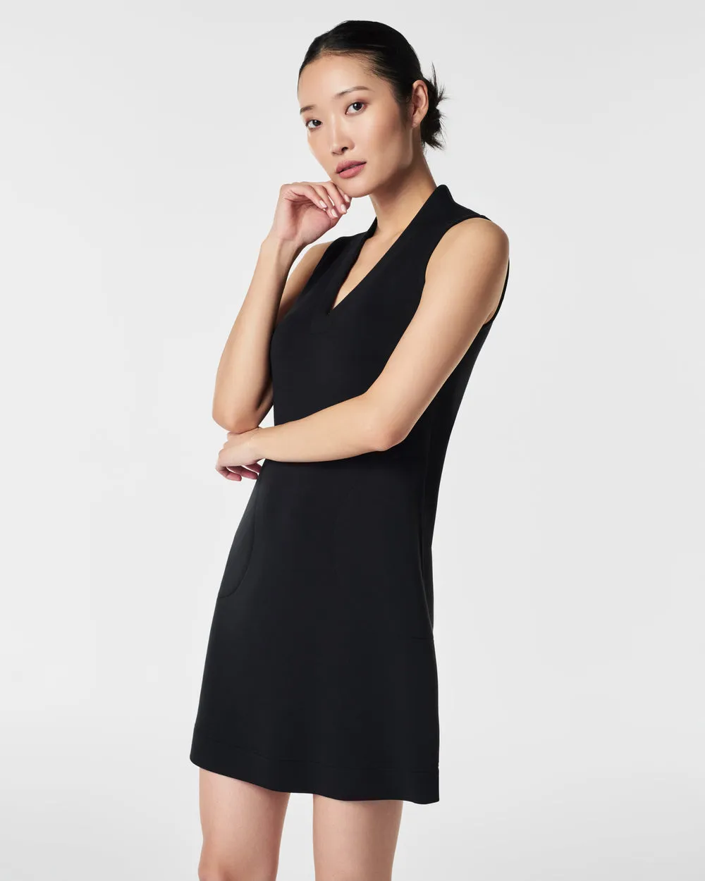 AIRESSENTIALS V-NECK MINI DRESS