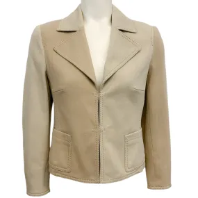 Akris Punto Two Tone Beige Cotton Jacket