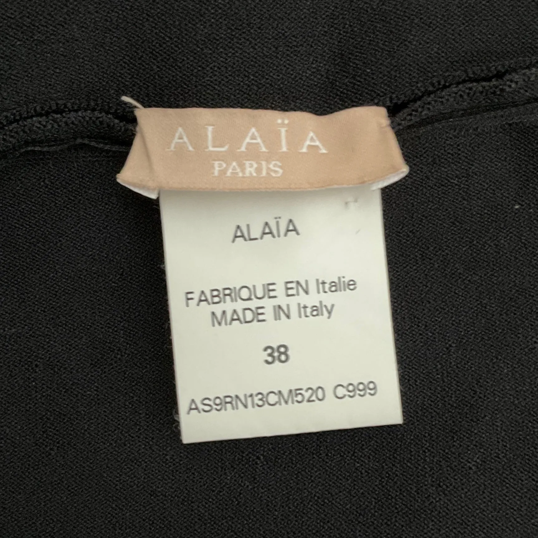 Alaia Black Sleeveless Flared Dress