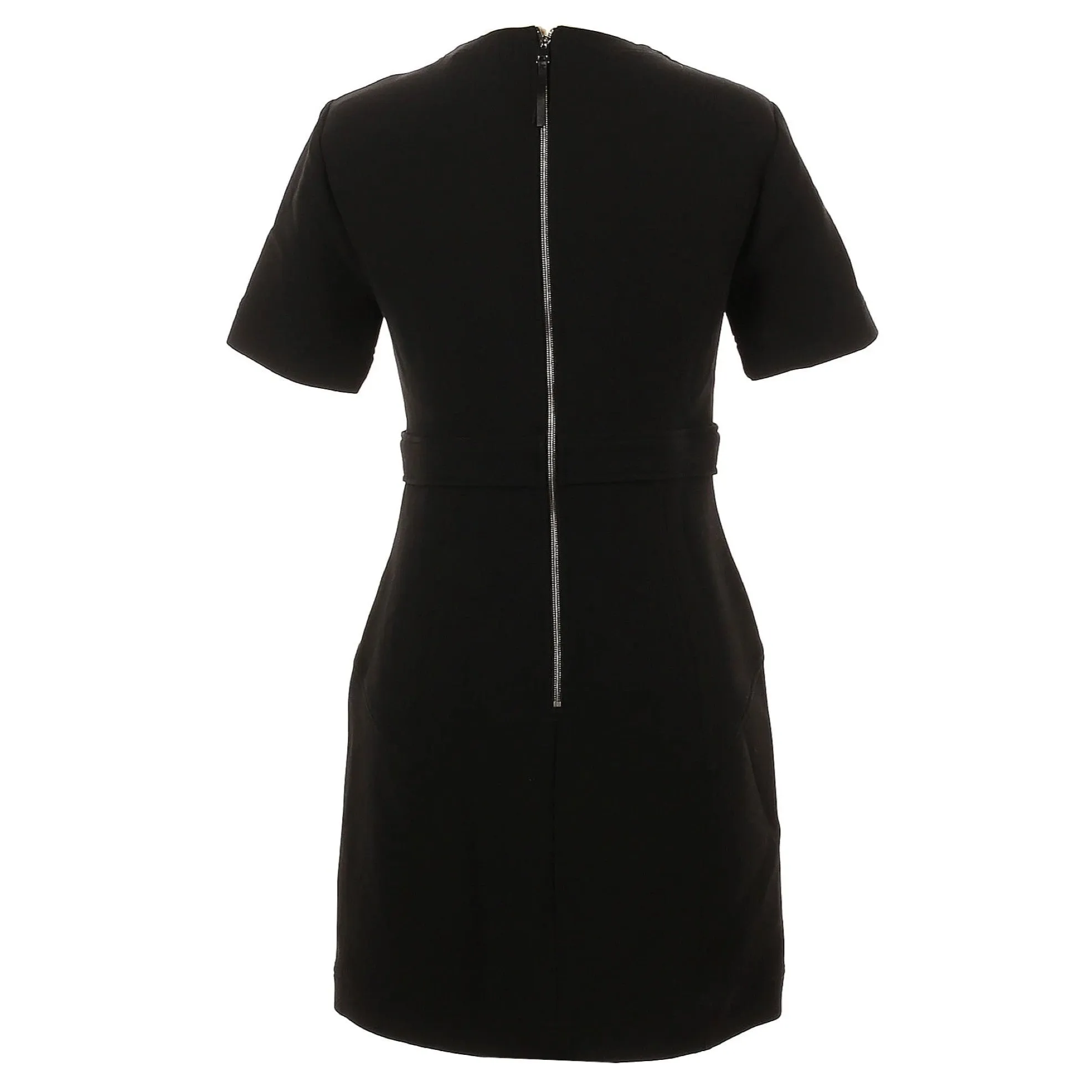 A.L.C. Black Elaine Belted Mini Dress