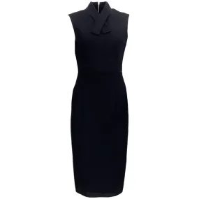 Alex Perry Black Shimmer Sleeveless Dress