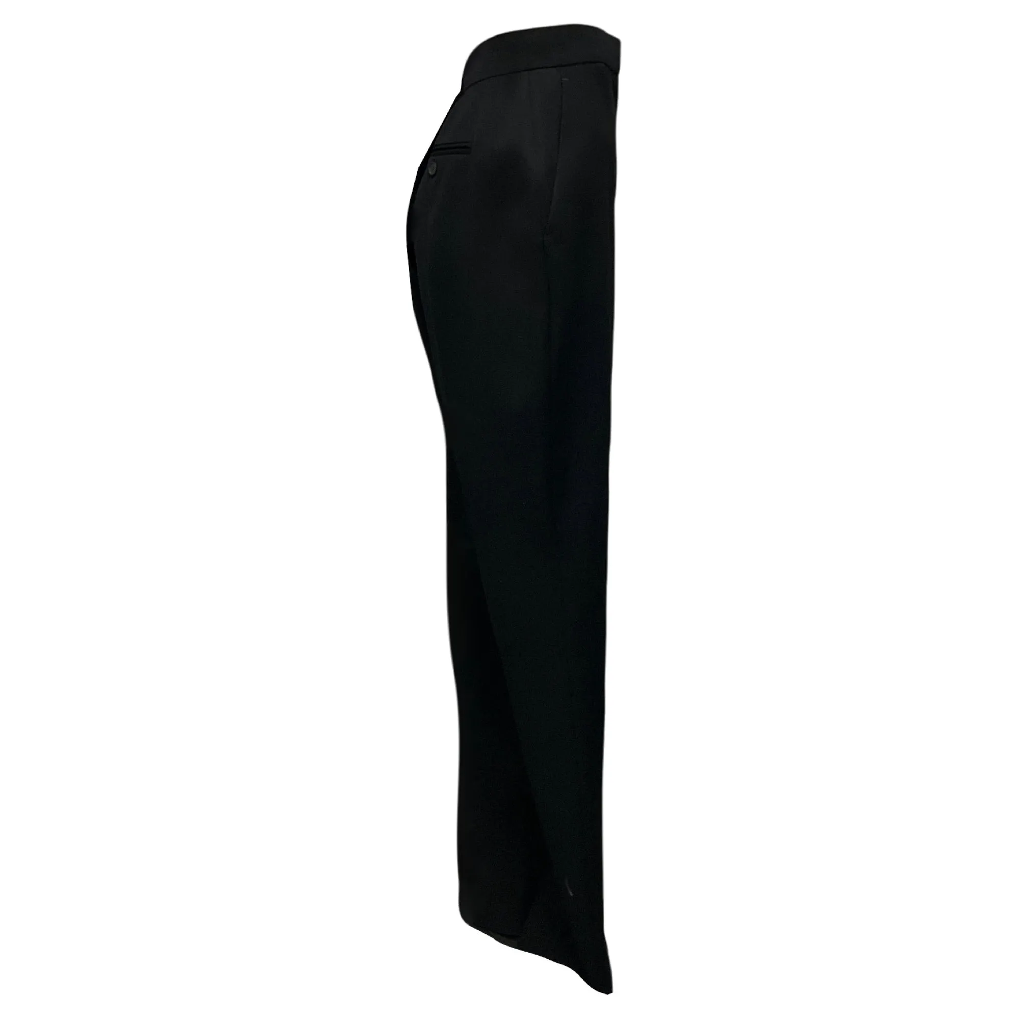 Alexander McQueen Black 2023 Zipper Detail Cigarette Pants