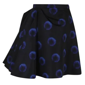 Alexander McQueen Black / Blue 2023 Iris Print Skirt