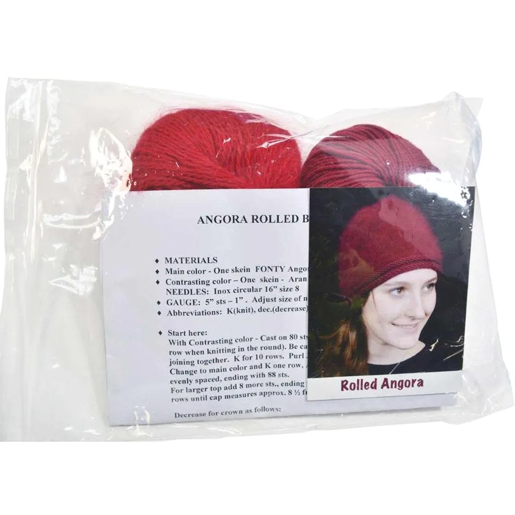 Angora Hat Knitting Kit by Yarns Northwest