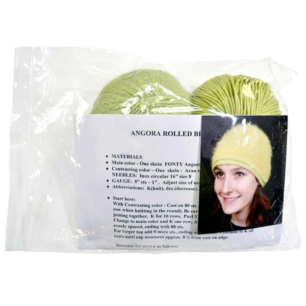 Angora Hat Knitting Kit by Yarns Northwest