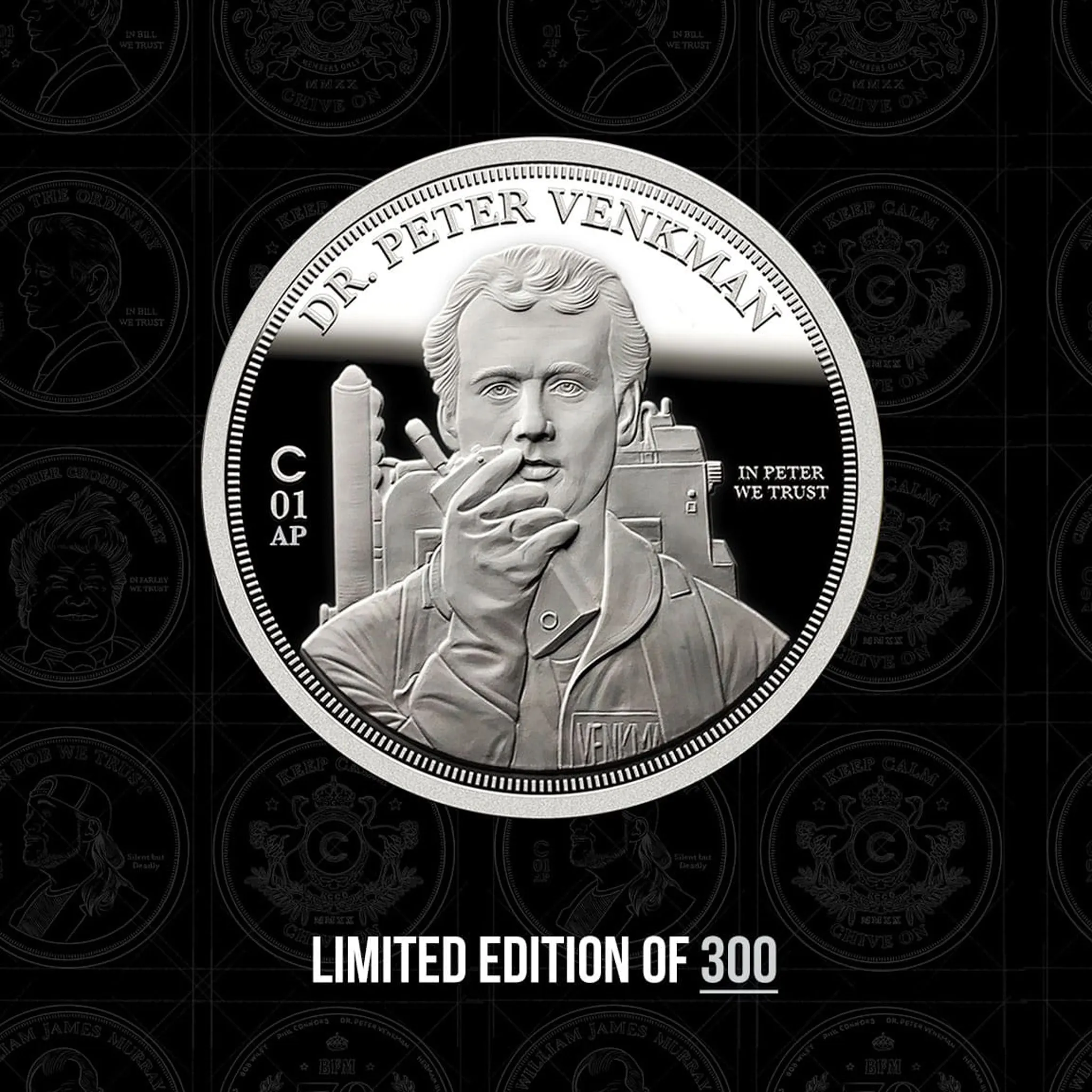 AP Venkman "Back Off Man I'm A Scientist" Silver Coin 1 oz