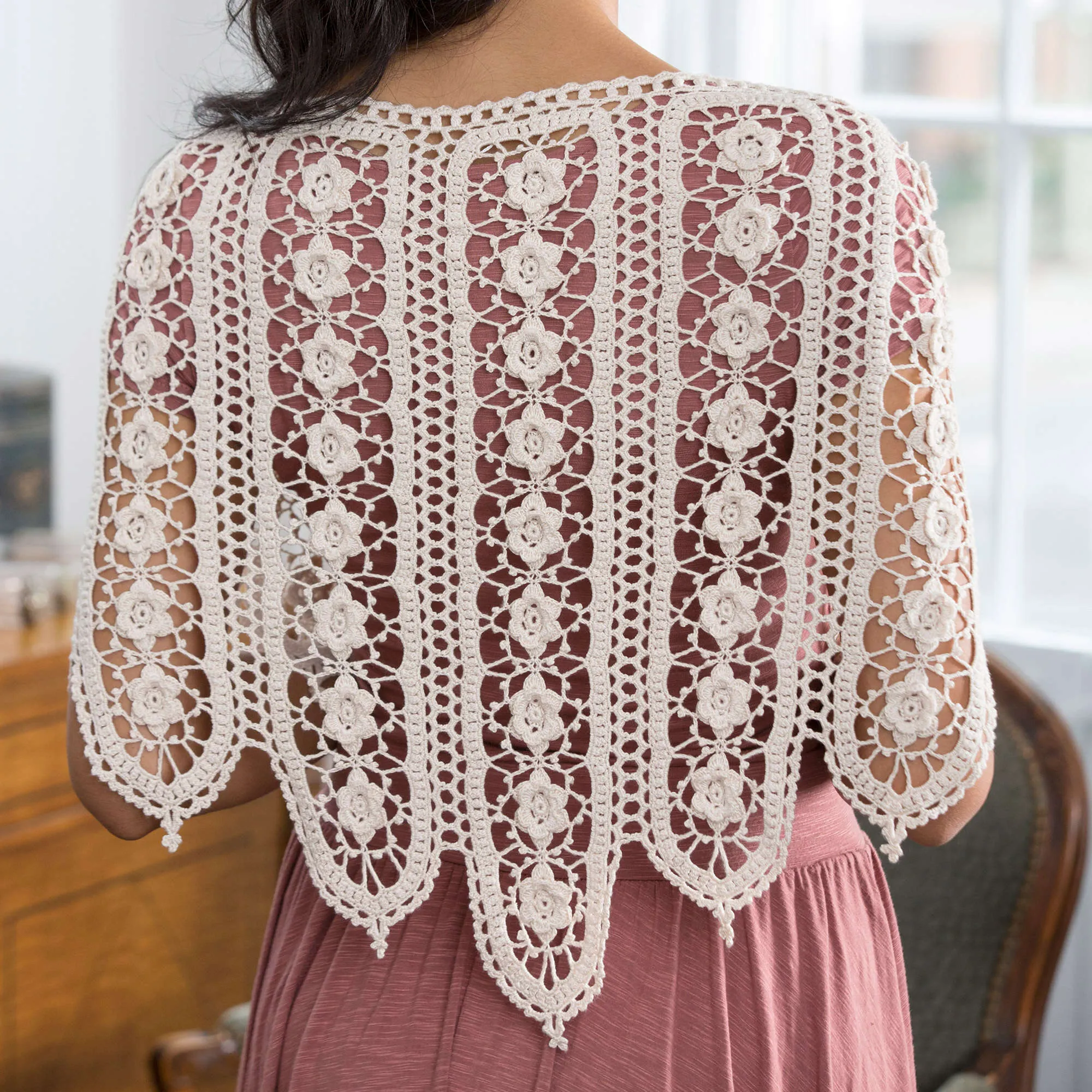 Aunt Lydia's Crochet Wild Rose Shawl