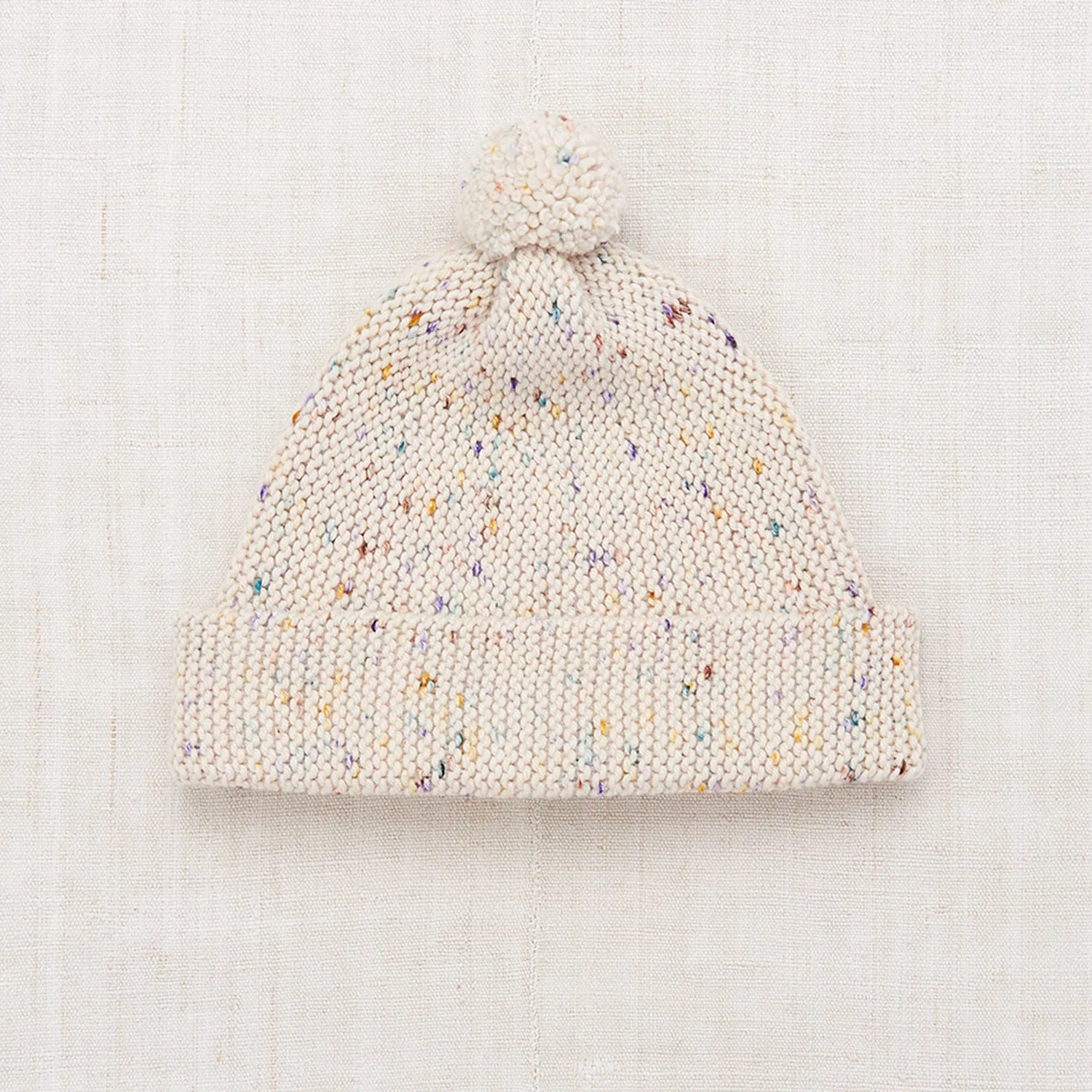 Baby & Kids Merino Wool Garter Hat - Iris Confetti