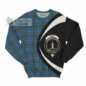 Bain Tartan Sweatshirt with Family Crest Circle Style