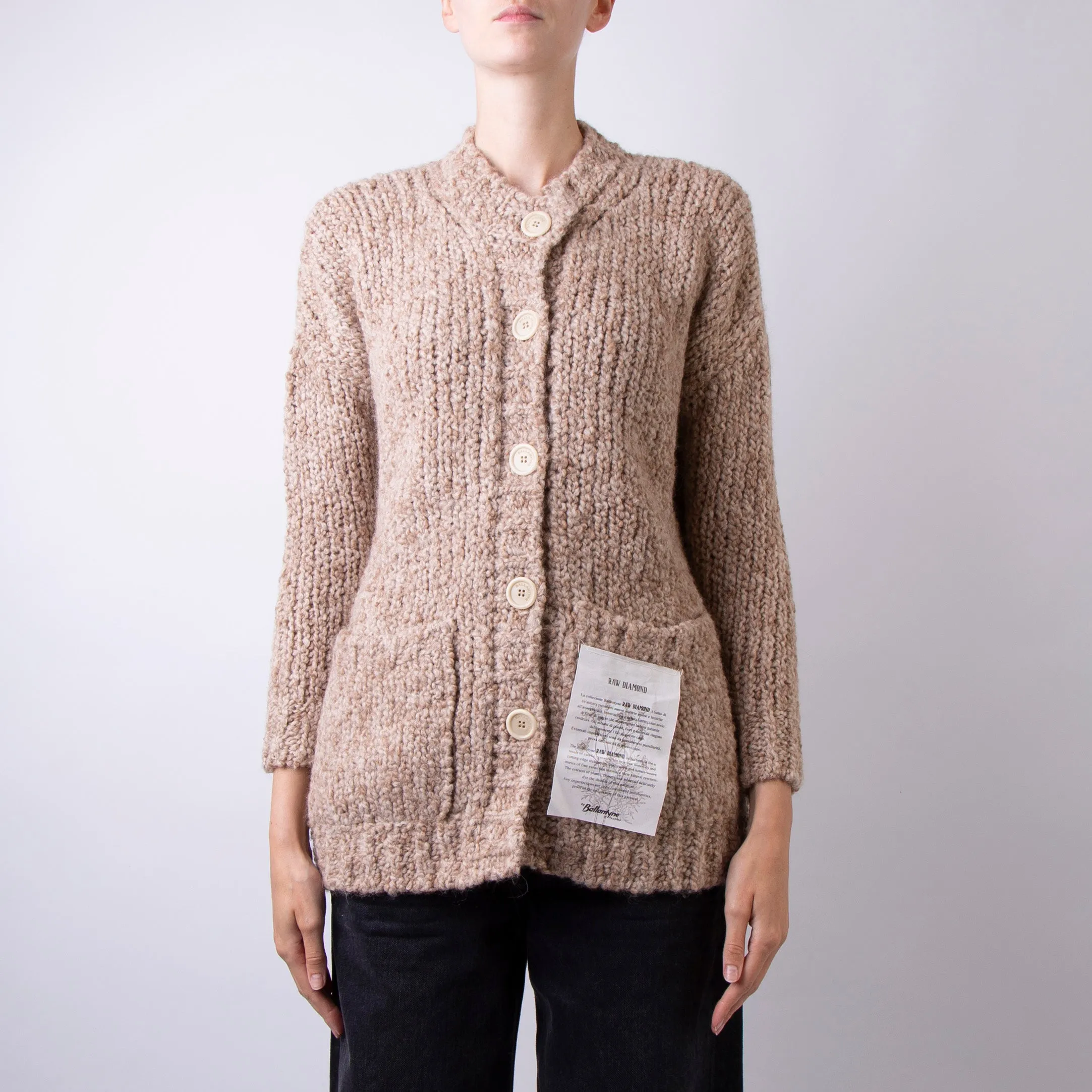 BALLANTYNE CARDIGAN B3K360 3W045 14300 IVORY