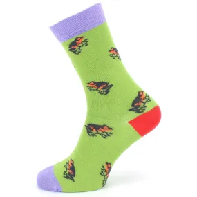 Bamboo Socks - Frogs - Green