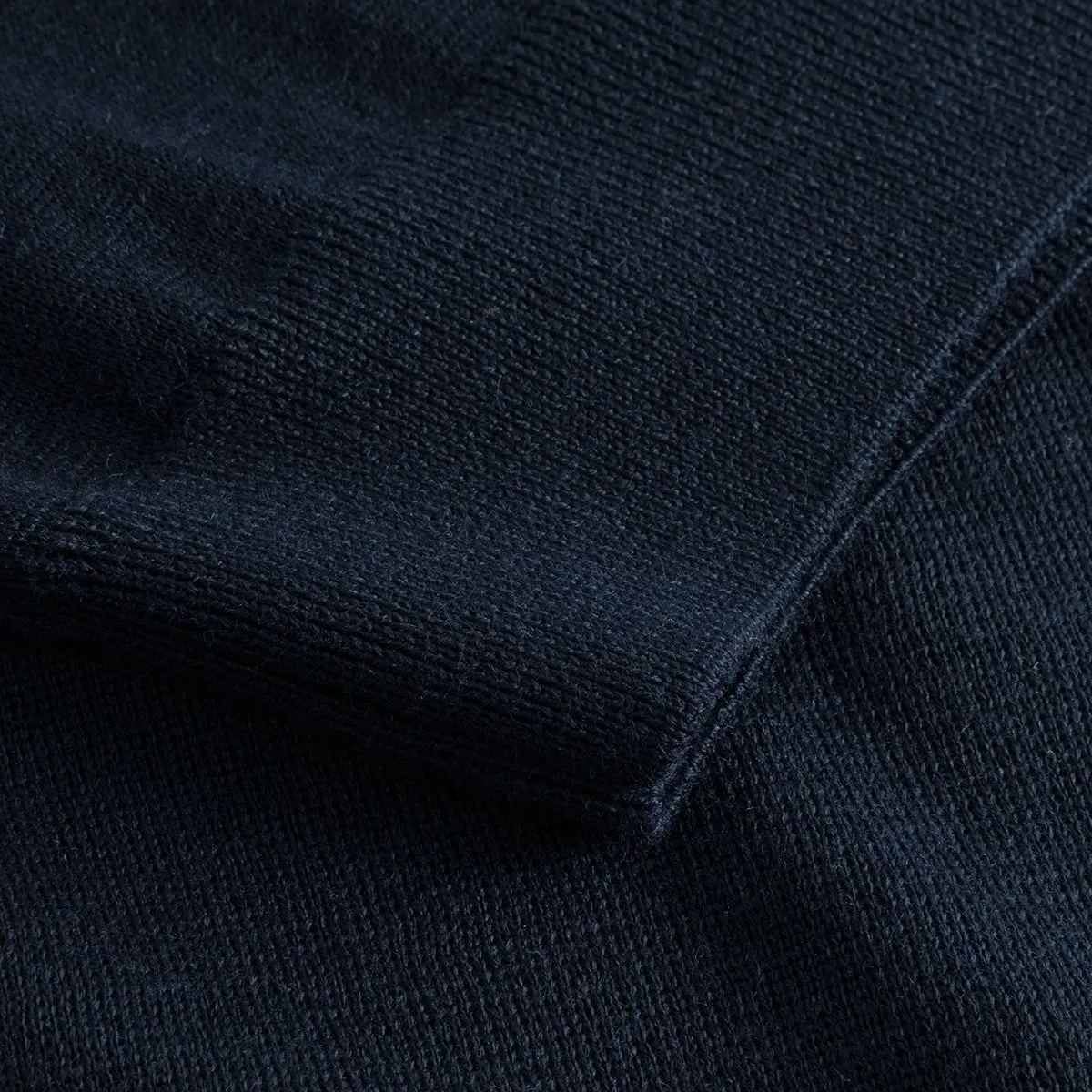 Base Merino Knit L/S Polo - Navy