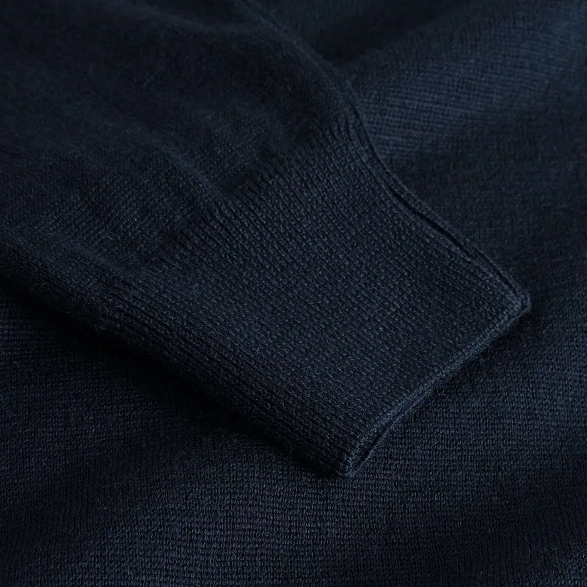 Base Merino Knit L/S Polo - Navy