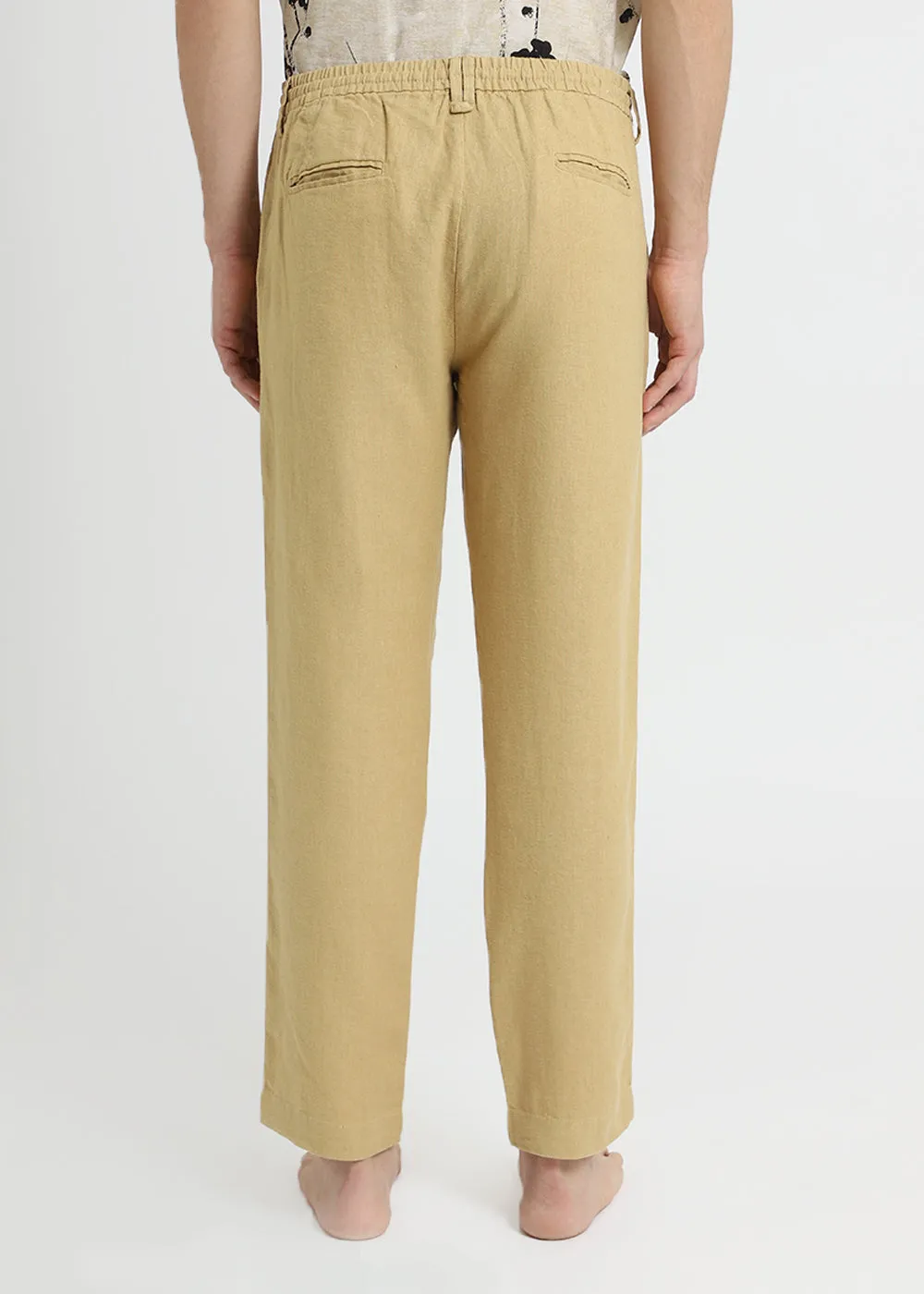 Beige Linen pant