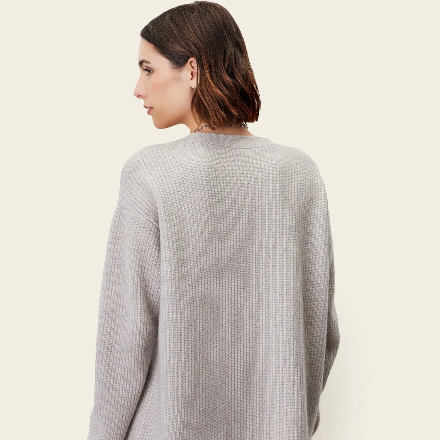 Billie Chunky Oversized Cashmere Cardigan