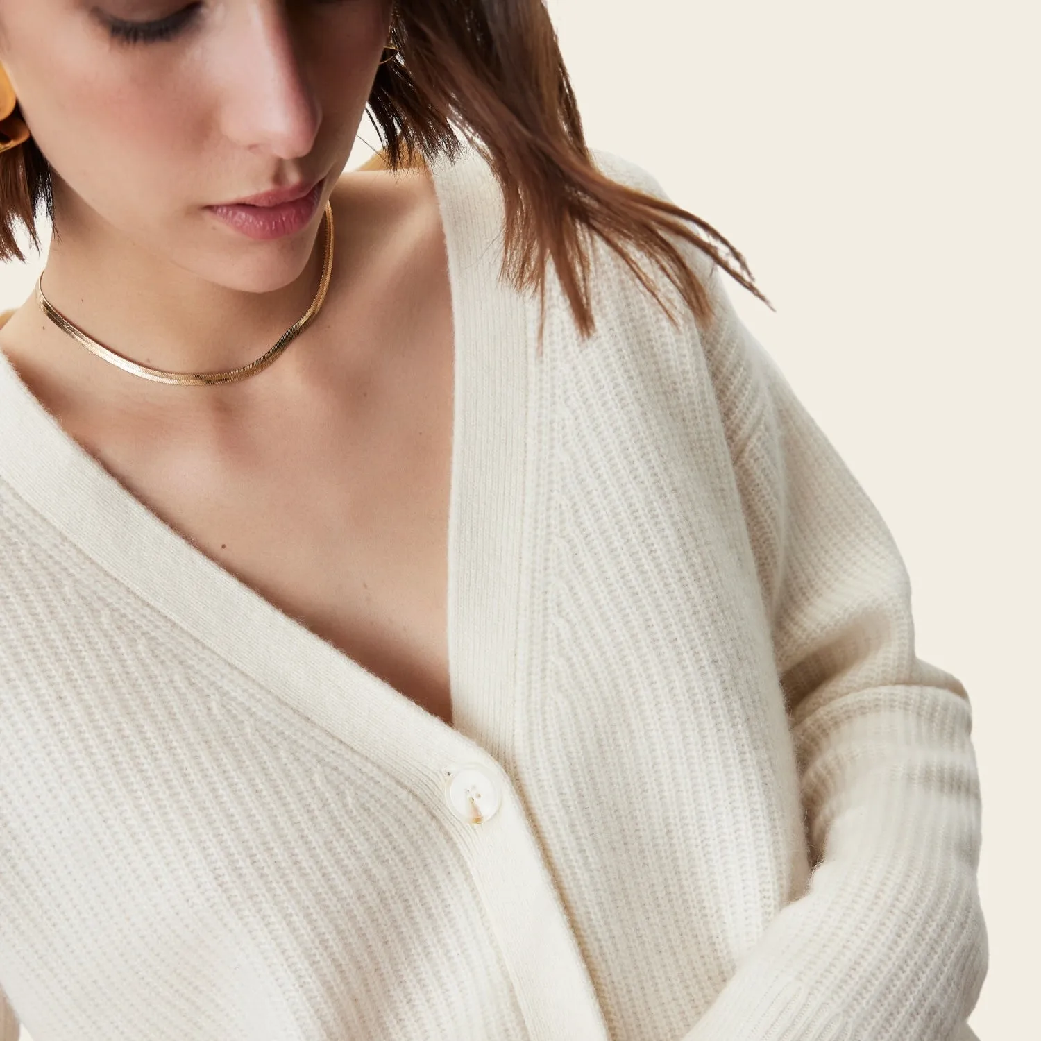 Billie Chunky Oversized Cashmere Cardigan