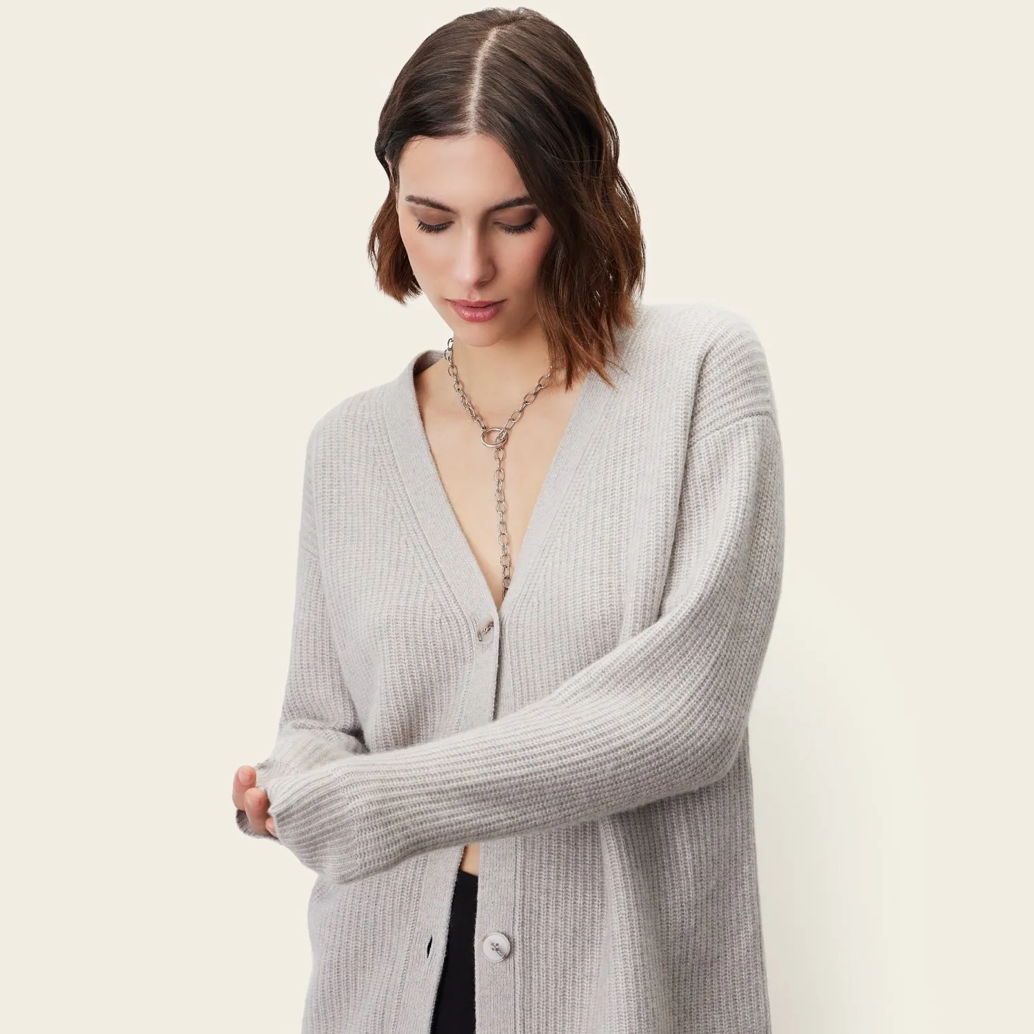 Billie Chunky Oversized Cashmere Cardigan