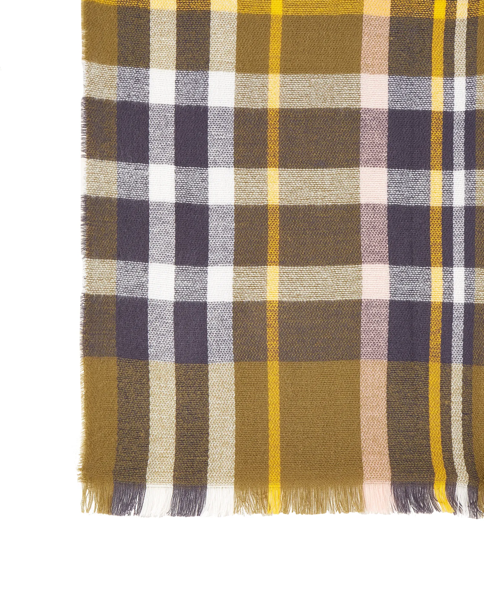 Billy Winter Blanket Scarf | Olive Green