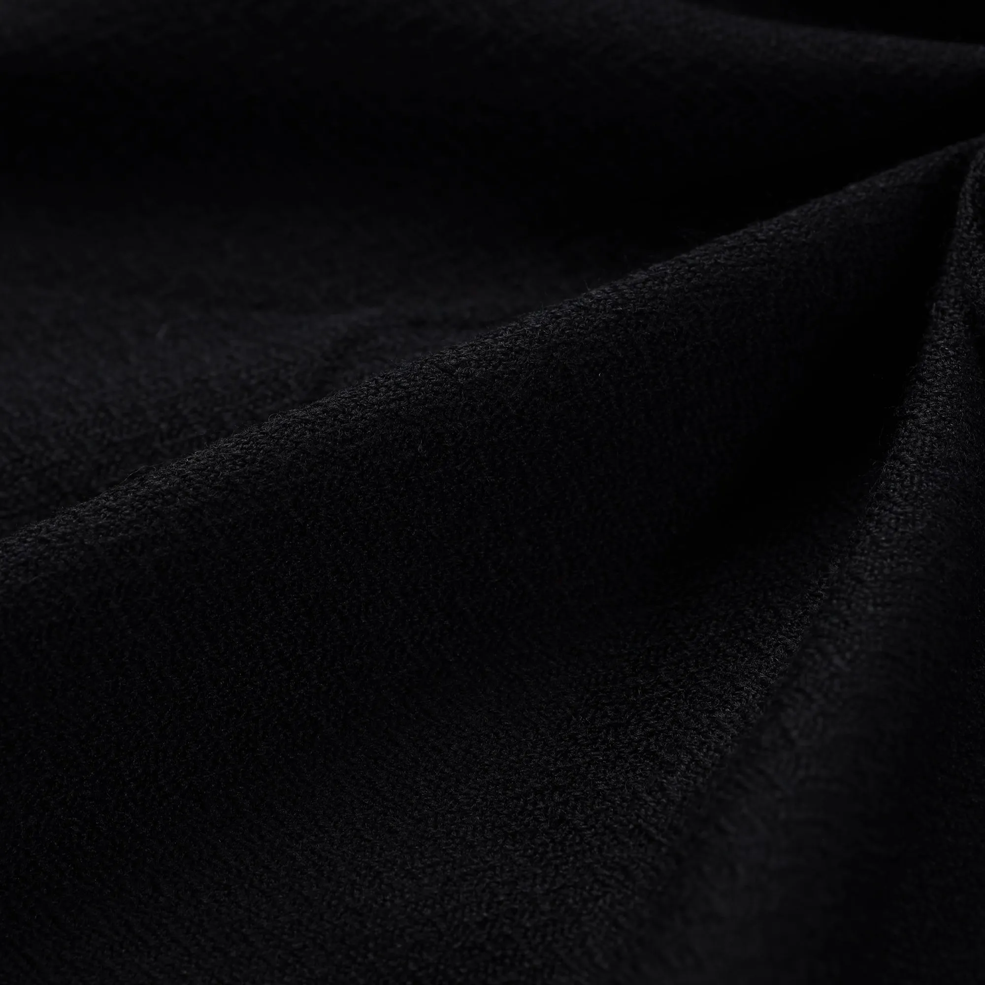 Black - Kumaun Handwoven Pure Merino Woolen Fabric 07