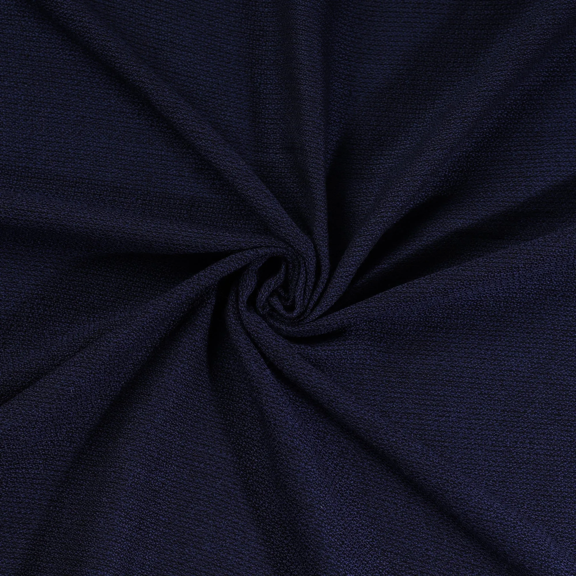 Blue - Kumaun Handwoven Pure Merino Woolen Fabric 01