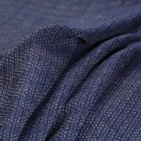 Blue - Kumaun Handwoven Pure Merino Woolen Fabric 06