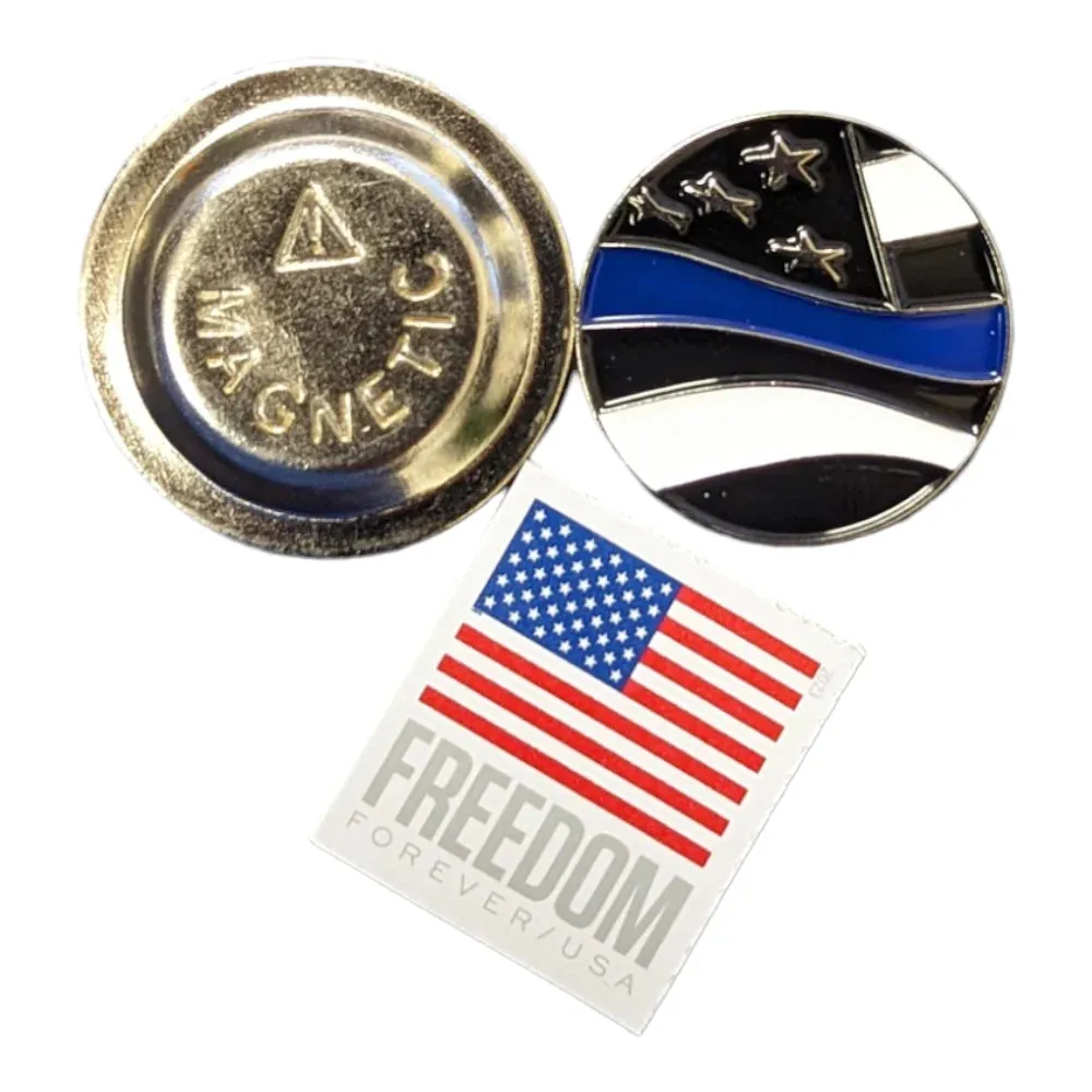 Blue Line Hat Pin