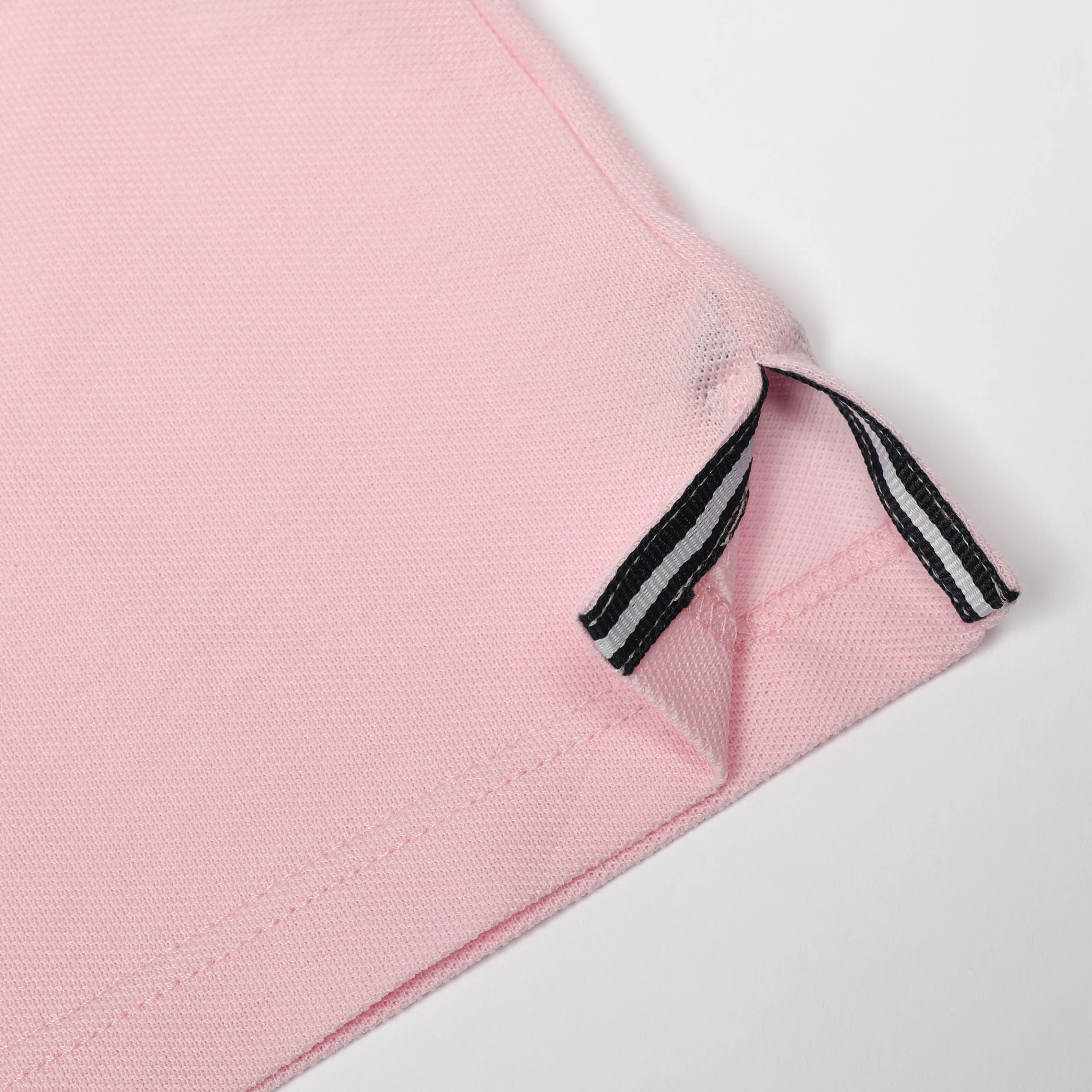 Blush Button Pique Polo