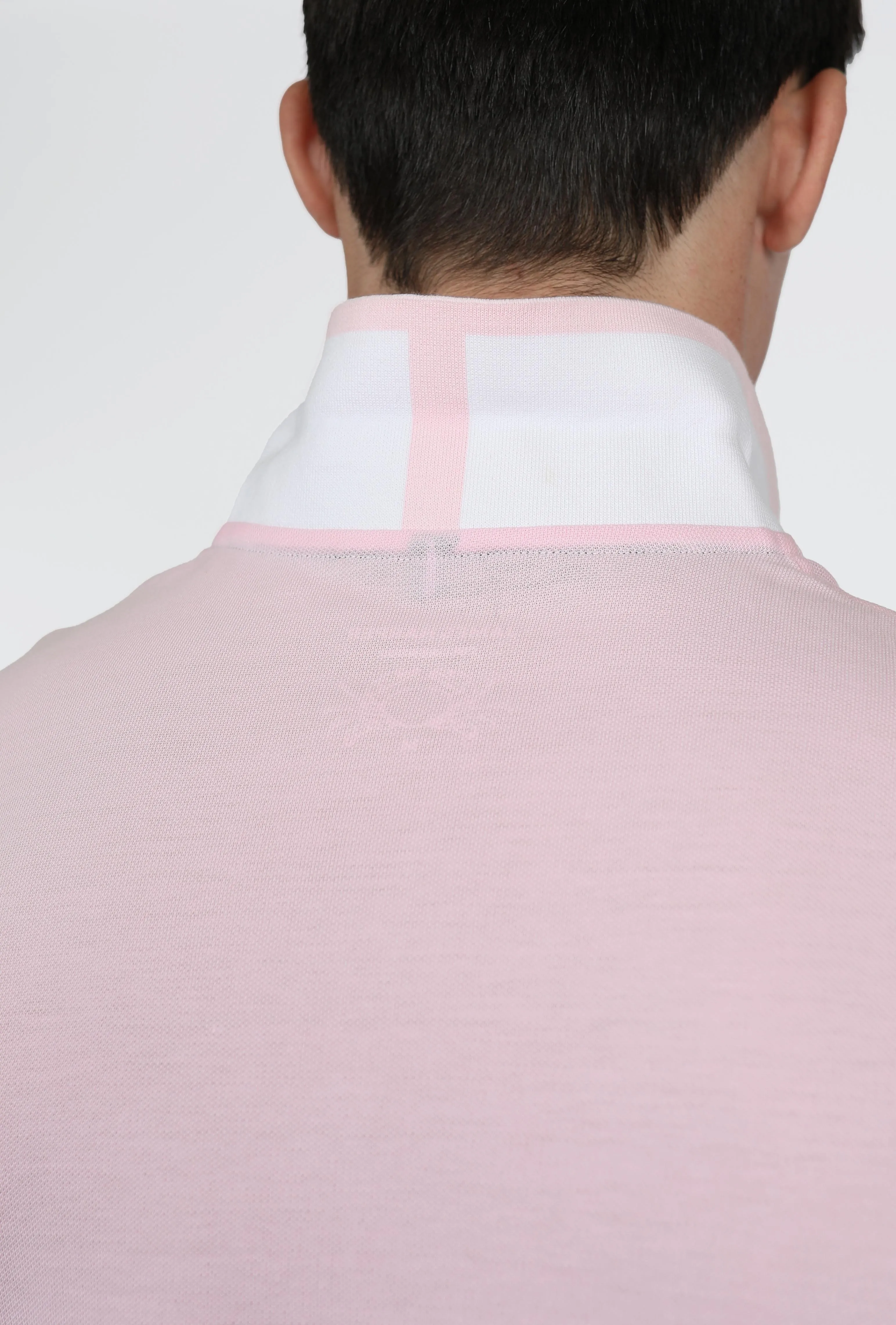 Blush Button Pique Polo