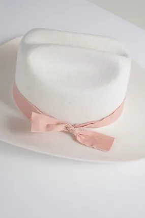 Blush Cotton Tie Hat Band