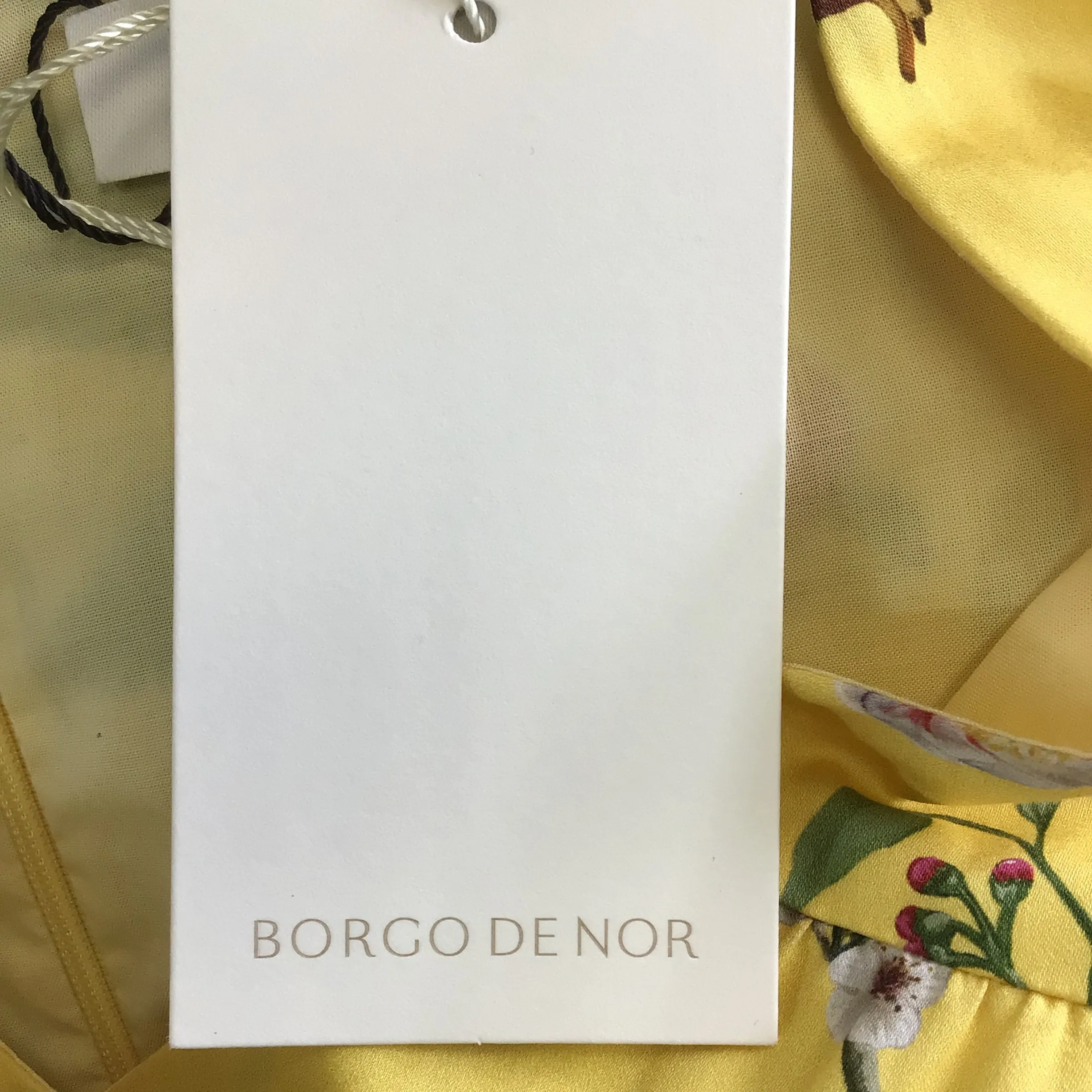 Borgo de Nor Peonie Yellow Malia Cotton Poplin Dress