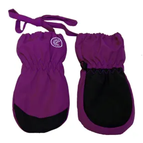 Calikids Waterproof Corded Baby Mittens - Violet Cactus (6-12 Months)