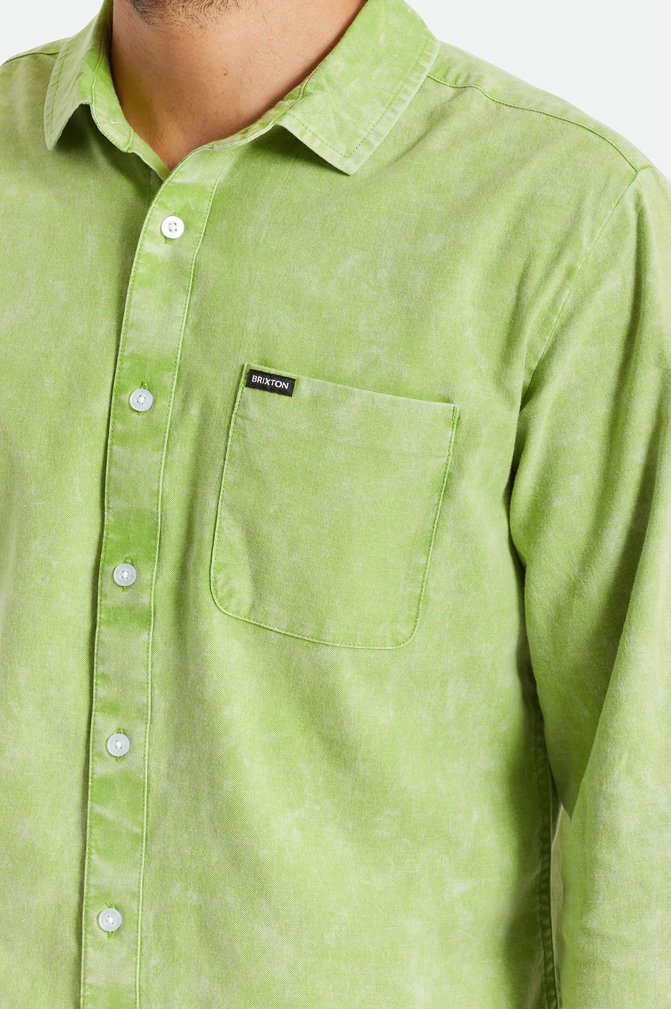 Charter Oxford L/S Woven - Sun Green Sun Wash