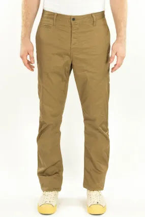 Coal Miner Dark Khaki 9 oz Japanese stretch sateen twill