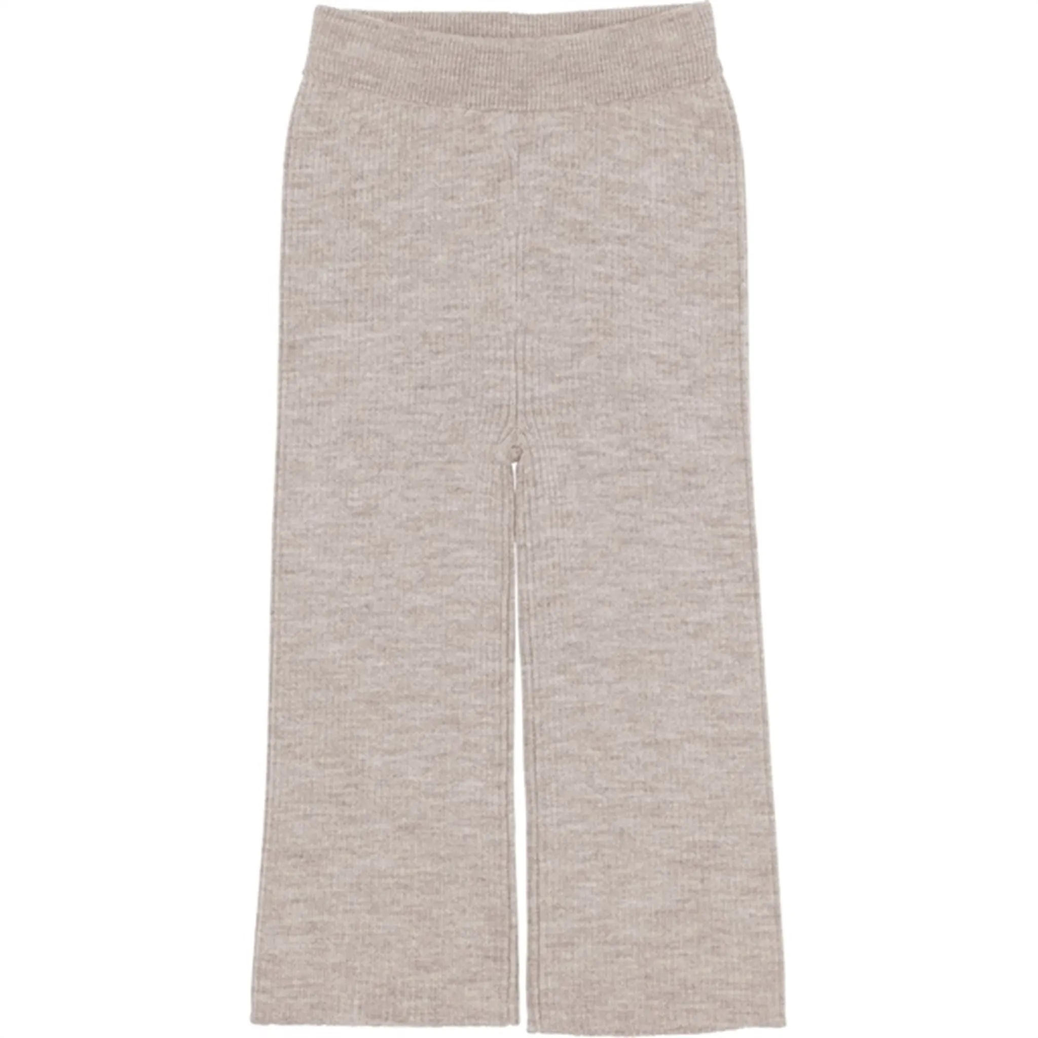 Copenhagen Colors Pale Cream Melange Merino Wide Rib Pants