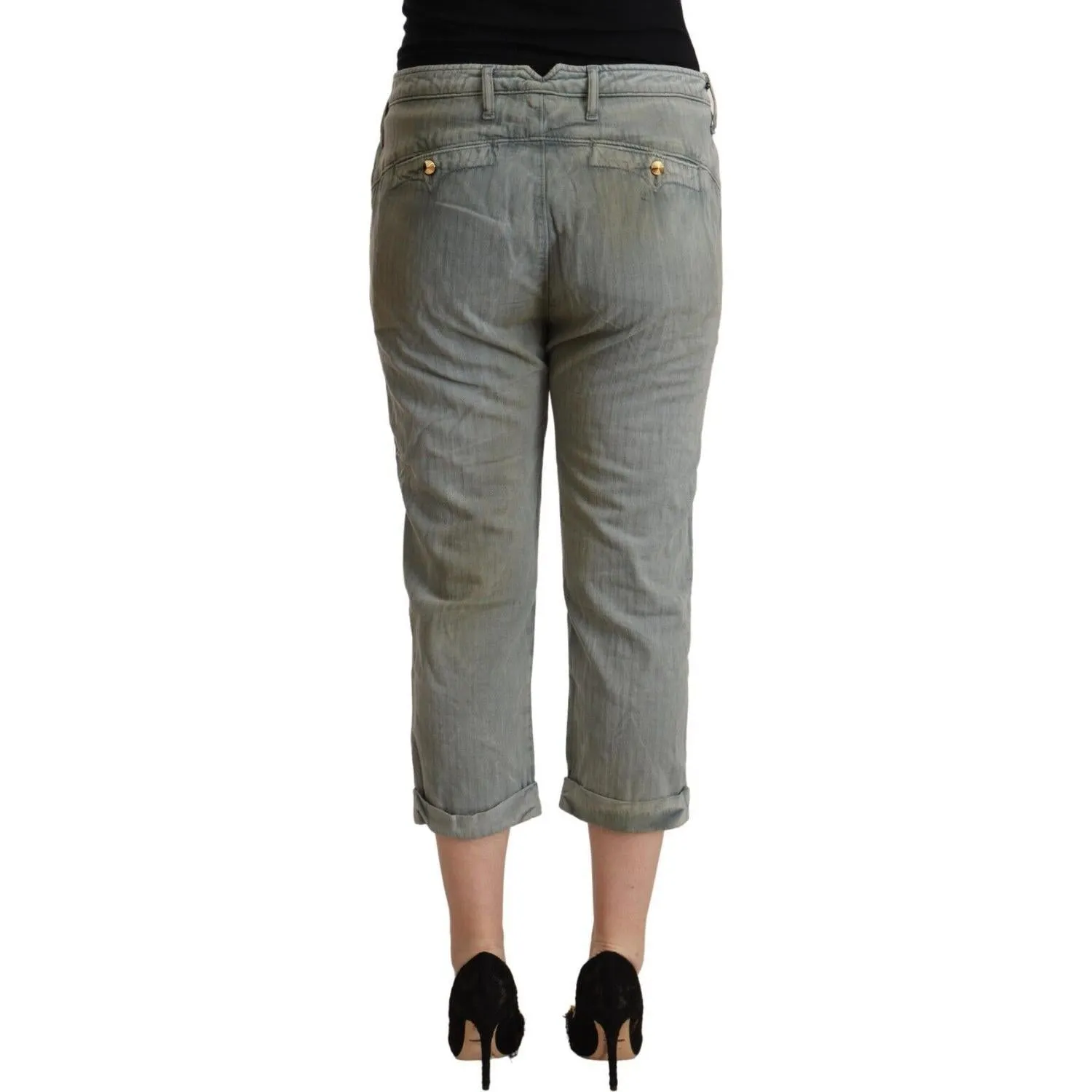 CYCLE Chic Mid Waist Cropped Skinny Pants