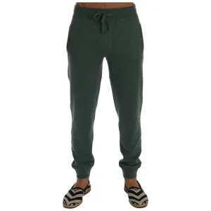 Dolce & Gabbana Elegant Green Cashmere Sport Pants