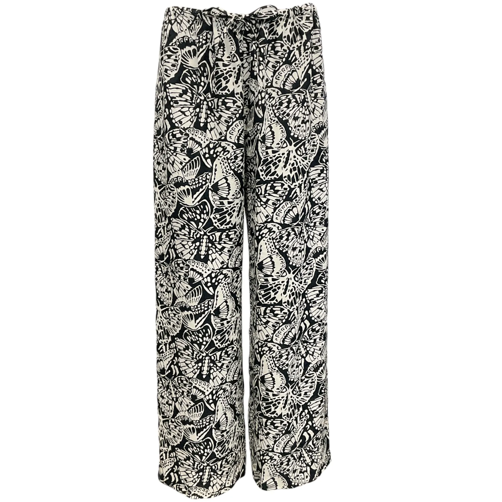 Dries van Noten Black / Ivory Puvis Drawstring Pants