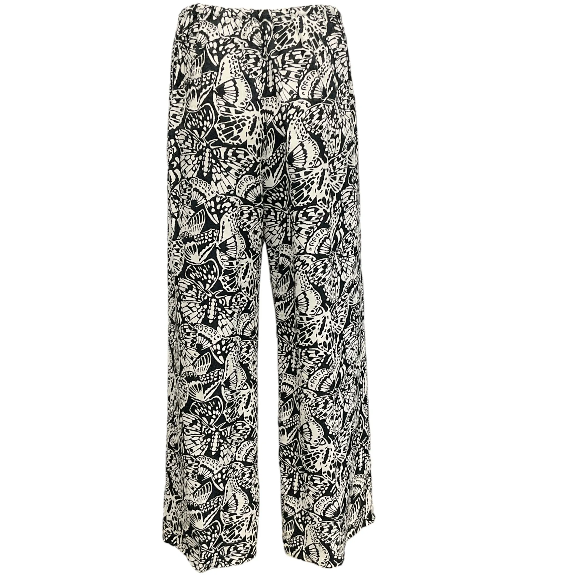 Dries van Noten Black / Ivory Puvis Drawstring Pants