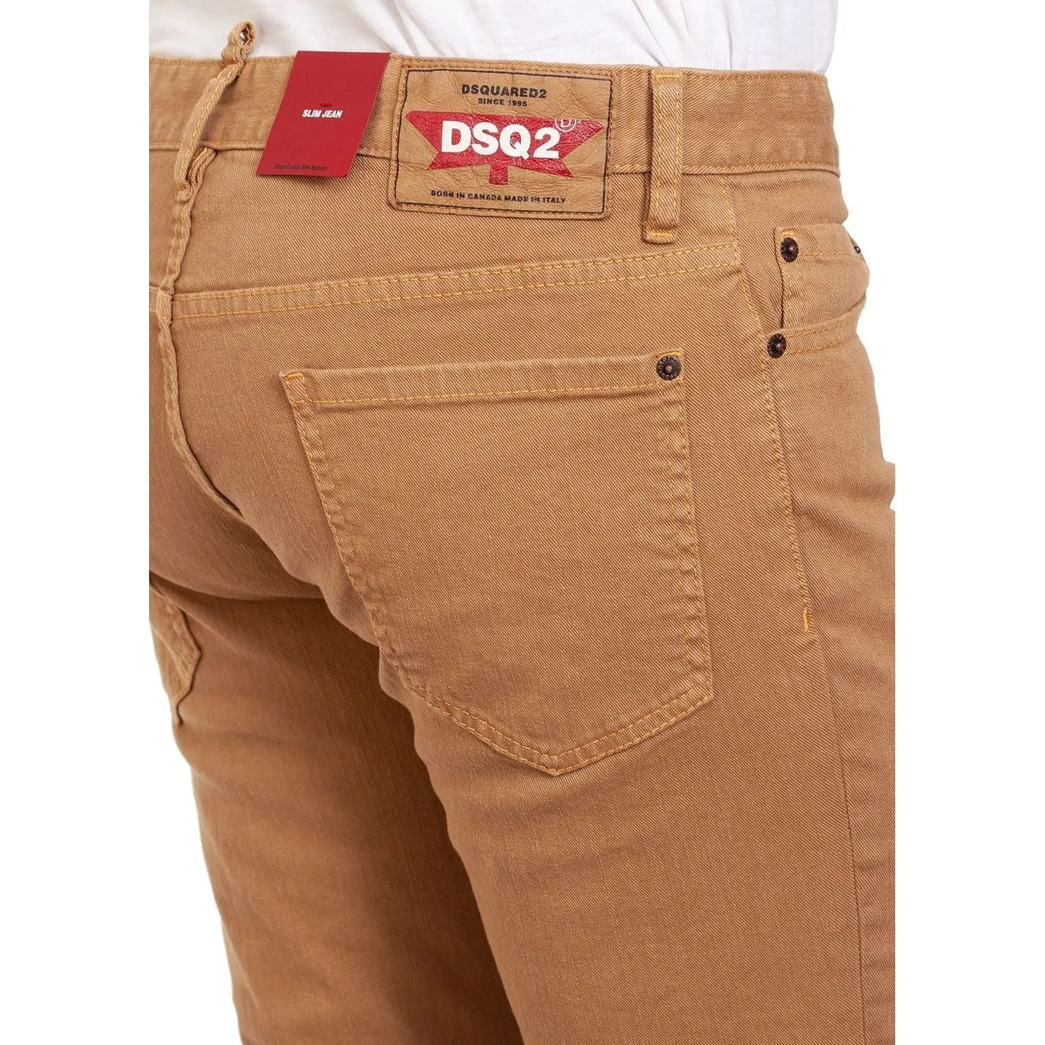 Dsquared² Brown Cotton Men's Jeans