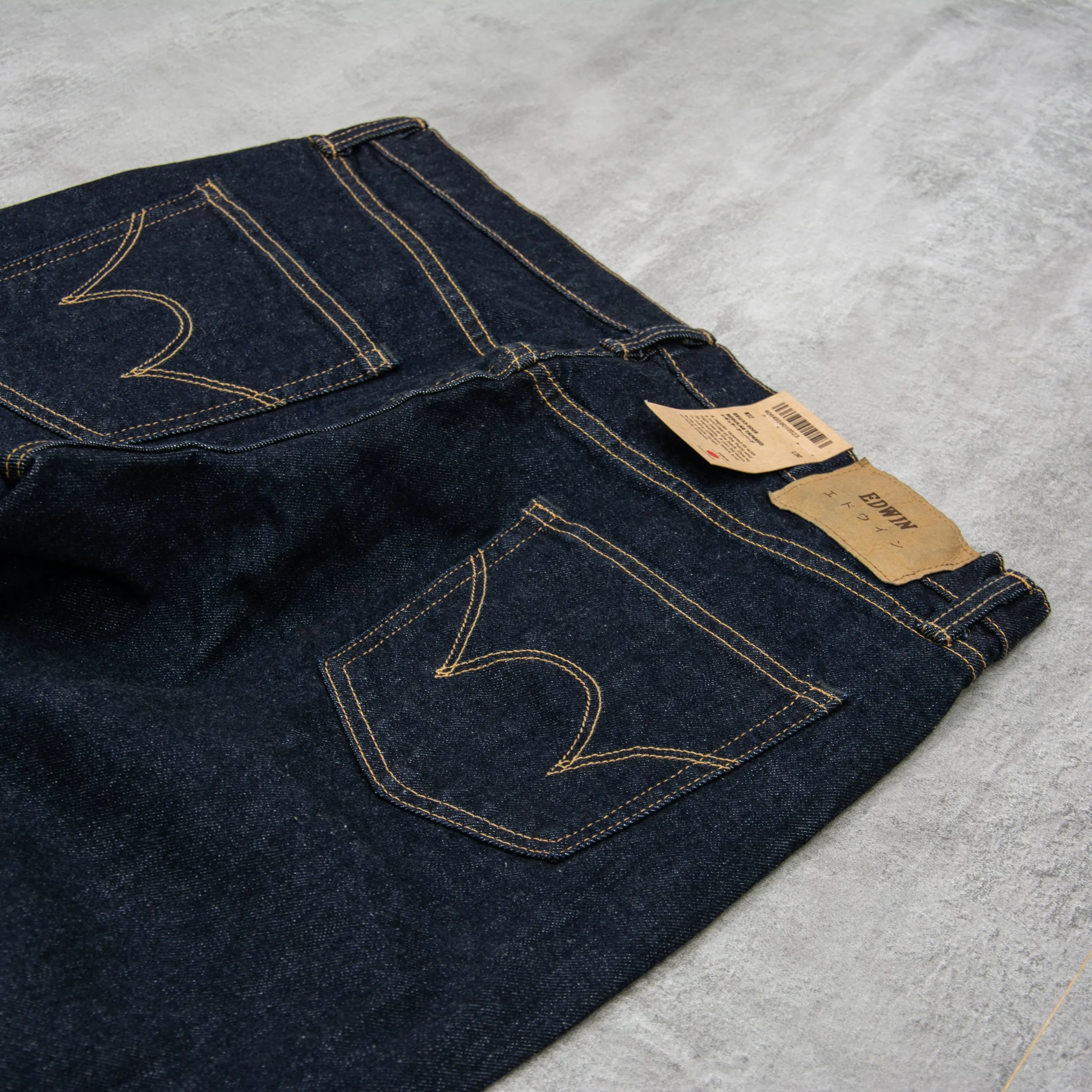 Edwin Regular Tapered Jeans Kaihara Stretch - Pure Indigo Blue Rinse