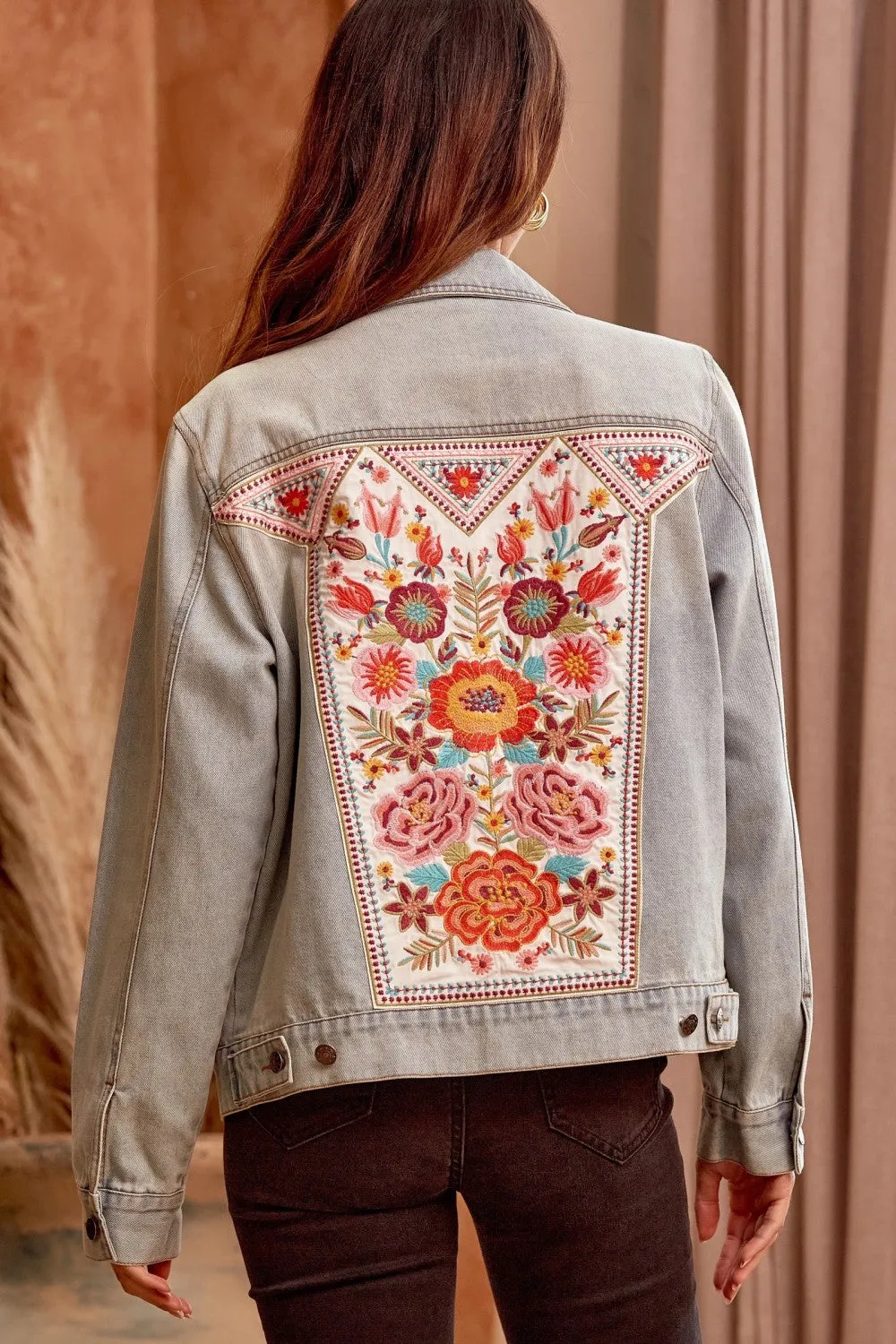 Embroidered Denim Jacket