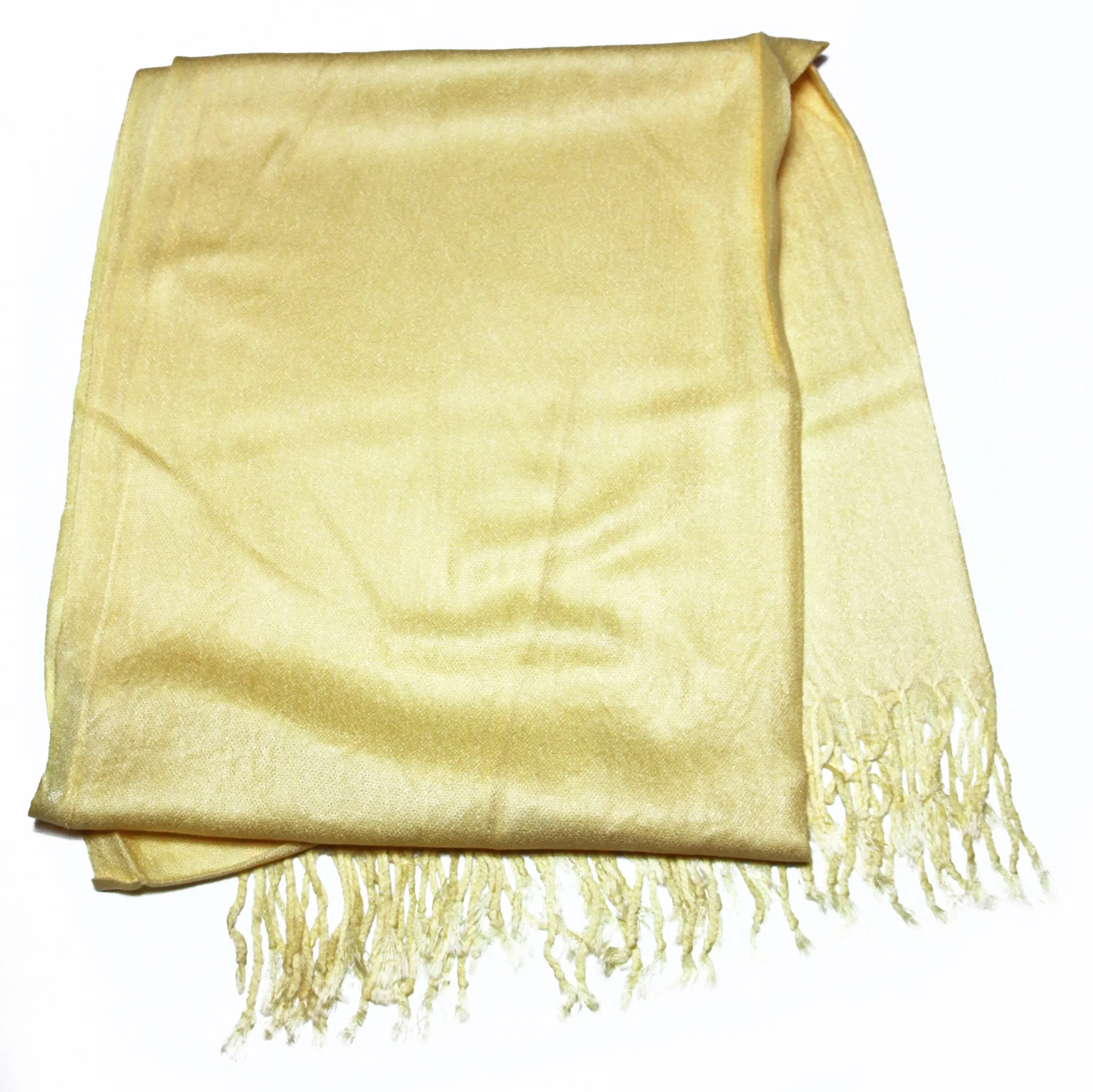 Fair Trade 70% Pashmina(Cashmere) 30% SILK Shawl Gold