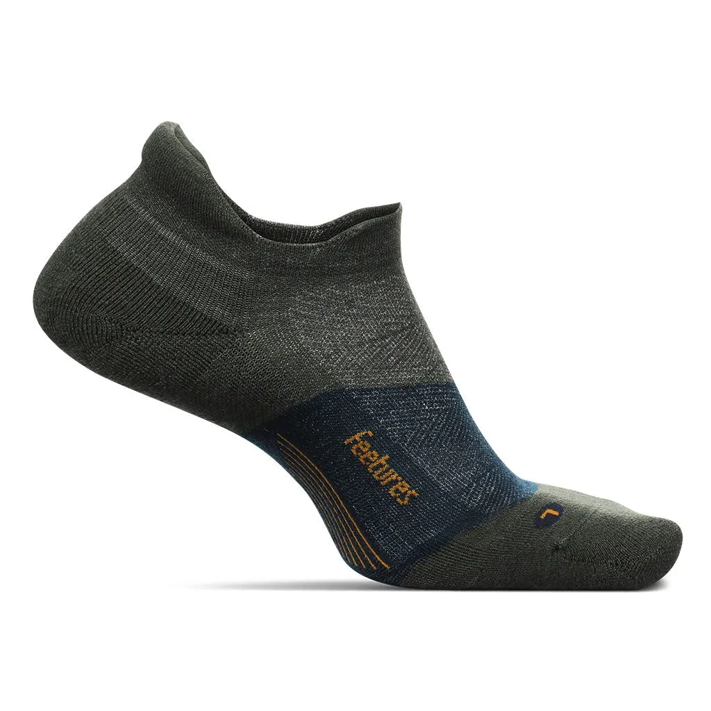 Feetures Merino 10 Max Cushion No-Show Tab Socks